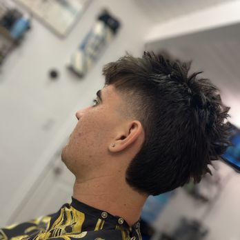 Good Old Fashioned Barbershop - Bro, a mid bald taper textured mullet, Rounded back. Might be exactly what you may be looking for, Always fun - Barbers Near Me - Walnut Creek, California Good Old Fashioned Barbershop - Bro, a mid bald taper textured mullet, Rounded back. Might be exactly what you may be looking for, Always fun - Barbers Near Me - Walnut Creek, California