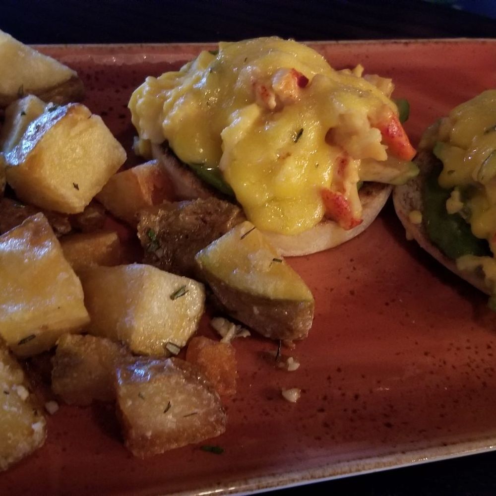 Red Rabbit St. Paul - Lobster Benedict with breakfast potatoes - Italian Near Me - St Paul, Minnesota Red Rabbit St. Paul - Lobster Benedict with breakfast potatoes - Italian Near Me - St Paul, Minnesota