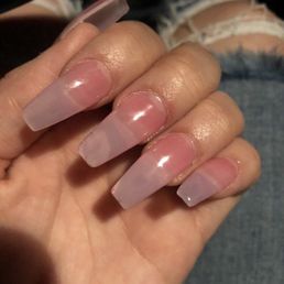 the middle finger nail has literally nail polish on the bottom to cover the transparency that was visible from so much filing the middle finger nail has literally nail polish on the bottom to cover the transparency that was visible from so much filing