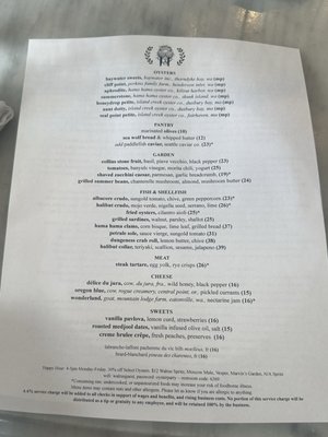 Menu photo 2 The Walrus and the Carpenter Seattle, WA Menu photo 2 The Walrus and the Carpenter Seattle, WA