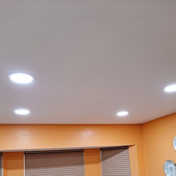 Texas Deck Pros - Some of the installed recessed lights, turned on. Great job! - Patio Coverings Near Me - San Antonio, Texas Texas Deck Pros - Some of the installed recessed lights, turned on. Great job! - Patio Coverings Near Me - San Antonio, Texas