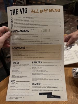 Menu photo 7 The Vig Phoenix, AZ Menu photo 7 The Vig Phoenix, AZ