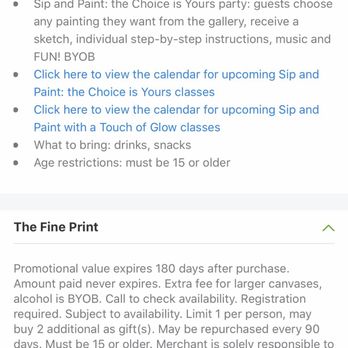 ArtVilla Sip & Paint Studio - Fine print of Groupon does not state only a certain # of Groupon allowed per group. - Paint & Sip Near Me - Boca Raton, Florida ArtVilla Sip & Paint Studio - Fine print of Groupon does not state only a certain # of Groupon allowed per group. - Paint & Sip Near Me - Boca Raton, Florida