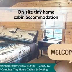 Lake Moultrie RV Park & Marina - Rent a tiny home cabin at Lake Moultrie RV Park & Marina, recently updated!