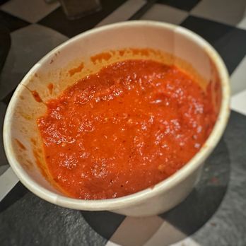 Wise Guys Pizzeria - Extra Marinara , their sauce is fantastic. - Italian Near Me - Yorba Linda, California Wise Guys Pizzeria - Extra Marinara , their sauce is fantastic. - Italian Near Me - Yorba Linda, California