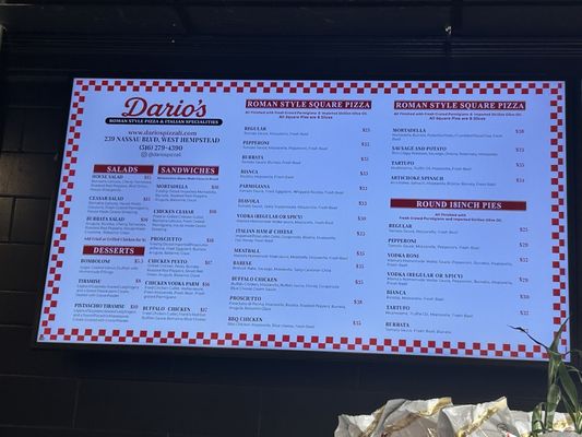 Menu photo 1 Dario’s Pizza West Hempstead, NY Menu photo 1 Dario’s Pizza West Hempstead, NY