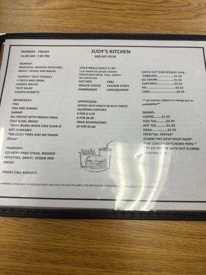 Menu photo 2 Judy’s Kitchen Windsor, MO Menu photo 2 Judy’s Kitchen Windsor, MO