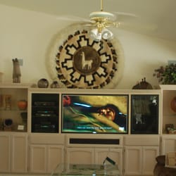 Infinity HD Designs - TV Articulating Mount in Wall Unit with Soundbar and 5.1, Goodyear, AZ