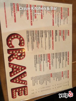 Menu photo 3 Crave Kitchen & Bar El Paso, TX
