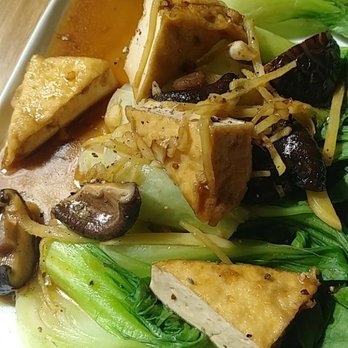 Kati Vegan Thai - Bok choy with dried mushrooms - Thai Near Me - Seattle, Washington Kati Vegan Thai - Bok choy with dried mushrooms - Thai Near Me - Seattle, Washington