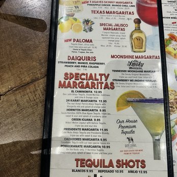 El Metate - a menu for tequila shots - Mexican Near Me - Signal Mountain, Tennessee El Metate - a menu for tequila shots - Mexican Near Me - Signal Mountain, Tennessee