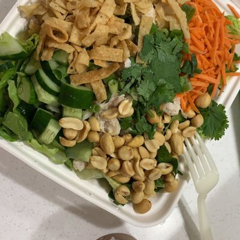Aloha Salads - chicken satay salad with tomato bisque 16.75 - Sandwiches Near Me - Honolulu, Hawaii