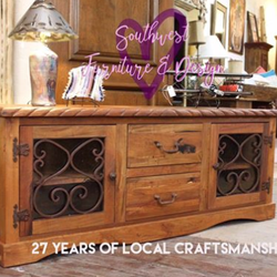 Southwest Furniture & Kitchen Design - Mesquite and hand forged wrought iron.