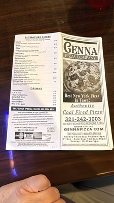 Menu photo 3 Genna Pizza Melbourne, FL