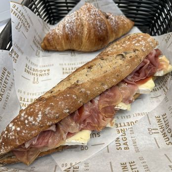 Sunshine Crepes - Nutella croissant and prosciutto and Brie sandwich - Breakfast & Brunch Near Me - Bethany Beach, Delaware Sunshine Crepes - Nutella croissant and prosciutto and Brie sandwich - Breakfast & Brunch Near Me - Bethany Beach, Delaware