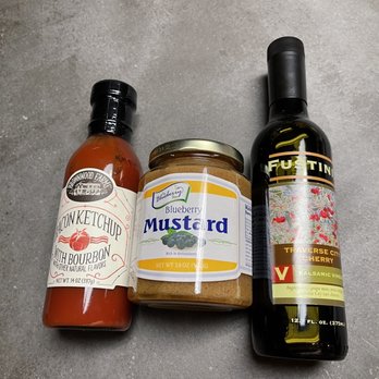 Glenwood Market - a bottle of mustard, a bottle of olive oil, and a bottle of mustard - Specialty Food Near Me - Manistee, Michigan Glenwood Market - a bottle of mustard, a bottle of olive oil, and a bottle of mustard - Specialty Food Near Me - Manistee, Michigan