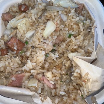 Button Up Cafe - 44. Two Scoop Fried Rice. Good but very oily. - Breakfast & Brunch Near Me - Pearl City, Hawaii Button Up Cafe - 44. Two Scoop Fried Rice. Good but very oily. - Breakfast & Brunch Near Me - Pearl City, Hawaii