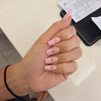 Lilly Nail Spa - Pink French nails - Nail Salons Near Me - Redondo Beach, California