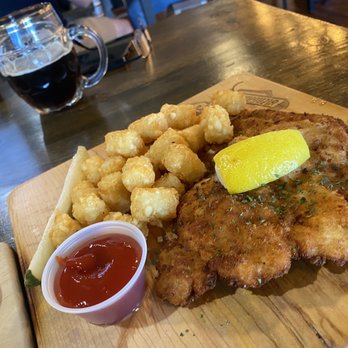 Prost Reno Biergarten - Schnitzel with tater tots - Beer Gardens Near Me - Reno, Nevada Prost Reno Biergarten - Schnitzel with tater tots - Beer Gardens Near Me - Reno, Nevada
