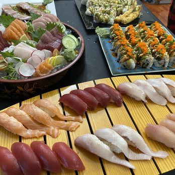 Sunh Fish - Some lopsided nigiri with fish from Sunh Fish - Seafood Markets Near Me - Sacramento, California Sunh Fish - Some lopsided nigiri with fish from Sunh Fish - Seafood Markets Near Me - Sacramento, California