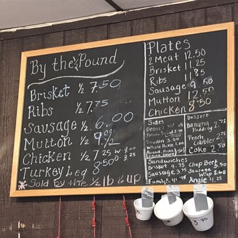 Willie's Bar-B-Que - ows the menu - Barbeque Near Me - Austin, Texas