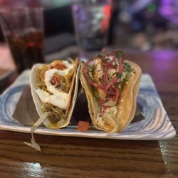 Mission Navy Yard - Chicken Tinga Taco and Double Beef Stack Taco