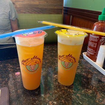 Pho Home - Peach and Mango Ice Tea - Vietnamese Near Me - Lafayette, Louisiana
