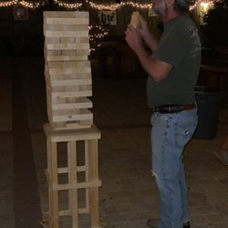 MacGyver's - Come show off your balancing skills with Giant Jinga on the patio