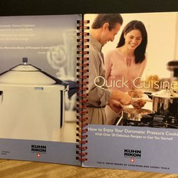 City Chef Kitchenware - Kuhn Rikon's 'Quick Cuisine' manual re: use & recipes - wonderful help.