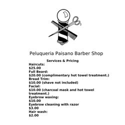 Peluqueria Paisano Barber Shop - Service & Pricing