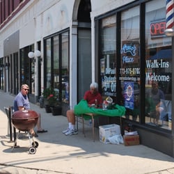 Mario's Barber Shop - Saturday afternoon BBQ for customer appreciation day at Mario's Barber Shop