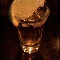 Chilled tequila shot all dressed up! Cheers !!