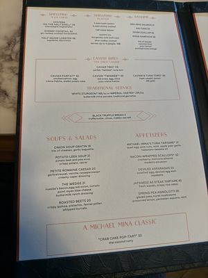 Menu photo 1 Bourbon Steak San Francisco, CA