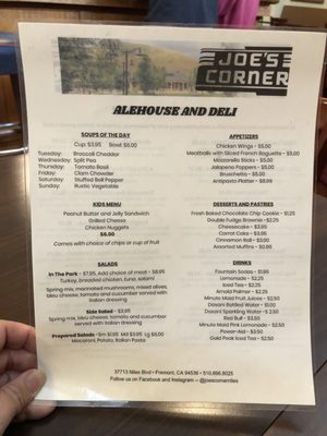 Menu photo 5 Joe's Corner Niles, CA Menu photo 5 Joe's Corner Niles, CA
