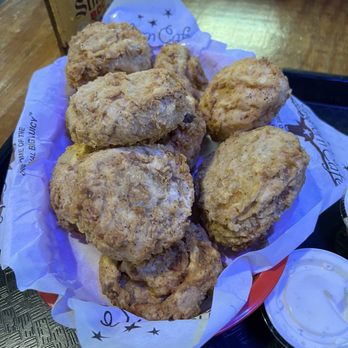Longhorn Cafe - This is the fries mushroom the size of a donut and tasteless! Yuck - Burgers Near Me - San Antonio, Texas Longhorn Cafe - This is the fries mushroom the size of a donut and tasteless! Yuck - Burgers Near Me - San Antonio, Texas