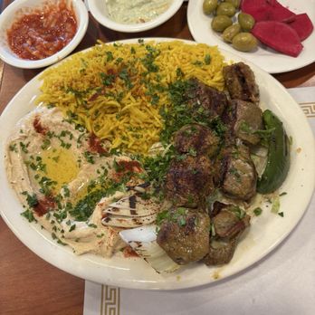 Old Jerusalem Restaurant - Combination Plate - Mediterranean Near Me - San Francisco, California