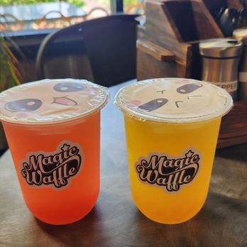 Magic Waffle - Strawberry and mango Boba tea - Waffles Near Me - Jacksonville, Florida
