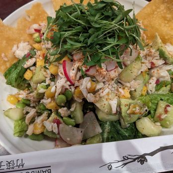 Elbow Room - Mango, Avocado and Crab salad.  Definitely recommend!! - New American Near Me - Fresno, California