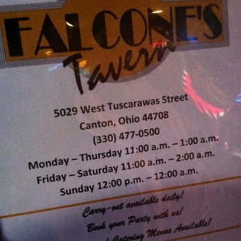 Falcone's Tavern - a sign for the restaurant - Venues & Event Spaces Near Me - Canton, Ohio