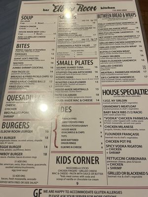 Menu photo 1 The Elbow Room Bradley Beach, NJ Menu photo 1 The Elbow Room Bradley Beach, NJ