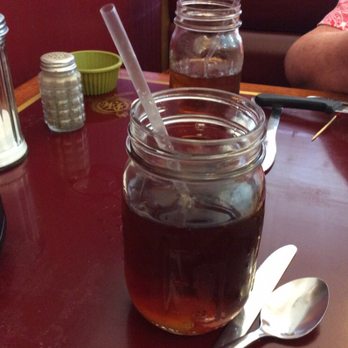Vittles Restaurant - Tea in mason jars...nice touch! - New American Near Me - Pittsfield, Maine Vittles Restaurant - Tea in mason jars...nice touch! - New American Near Me - Pittsfield, Maine