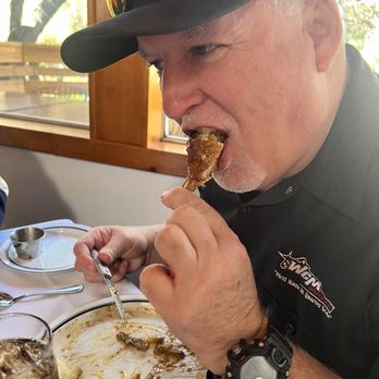 Le Chene - Getting to end of the Chop and still so much meat. You need to just pick it up and finish it off. - French Near Me - Santa Clarita, California