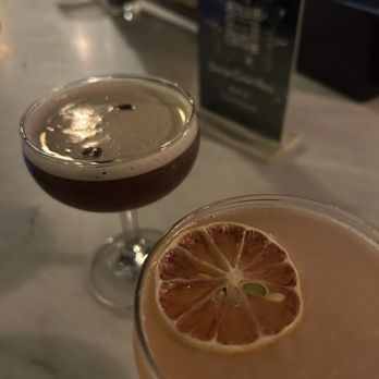 Watts & Ward - Strawberry Lemon Drop and Espresso Martini - Speakeasies Near Me - Raleigh, North Carolina Watts & Ward - Strawberry Lemon Drop and Espresso Martini - Speakeasies Near Me - Raleigh, North Carolina