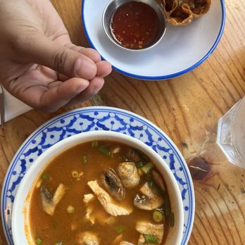 Pochana Thai Kitchen - Tom Yum Soup and Crab rangoon - Thai Near Me - Astoria, New York Pochana Thai Kitchen - Tom Yum Soup and Crab rangoon - Thai Near Me - Astoria, New York