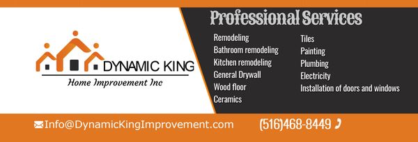 Dynamic King Home Improvement Logo