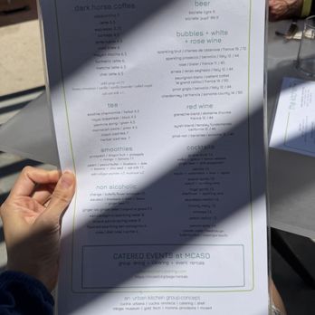 The Kitchen MCASD - Menu - 8/2/26 - Cafes Near Me - La Jolla, California