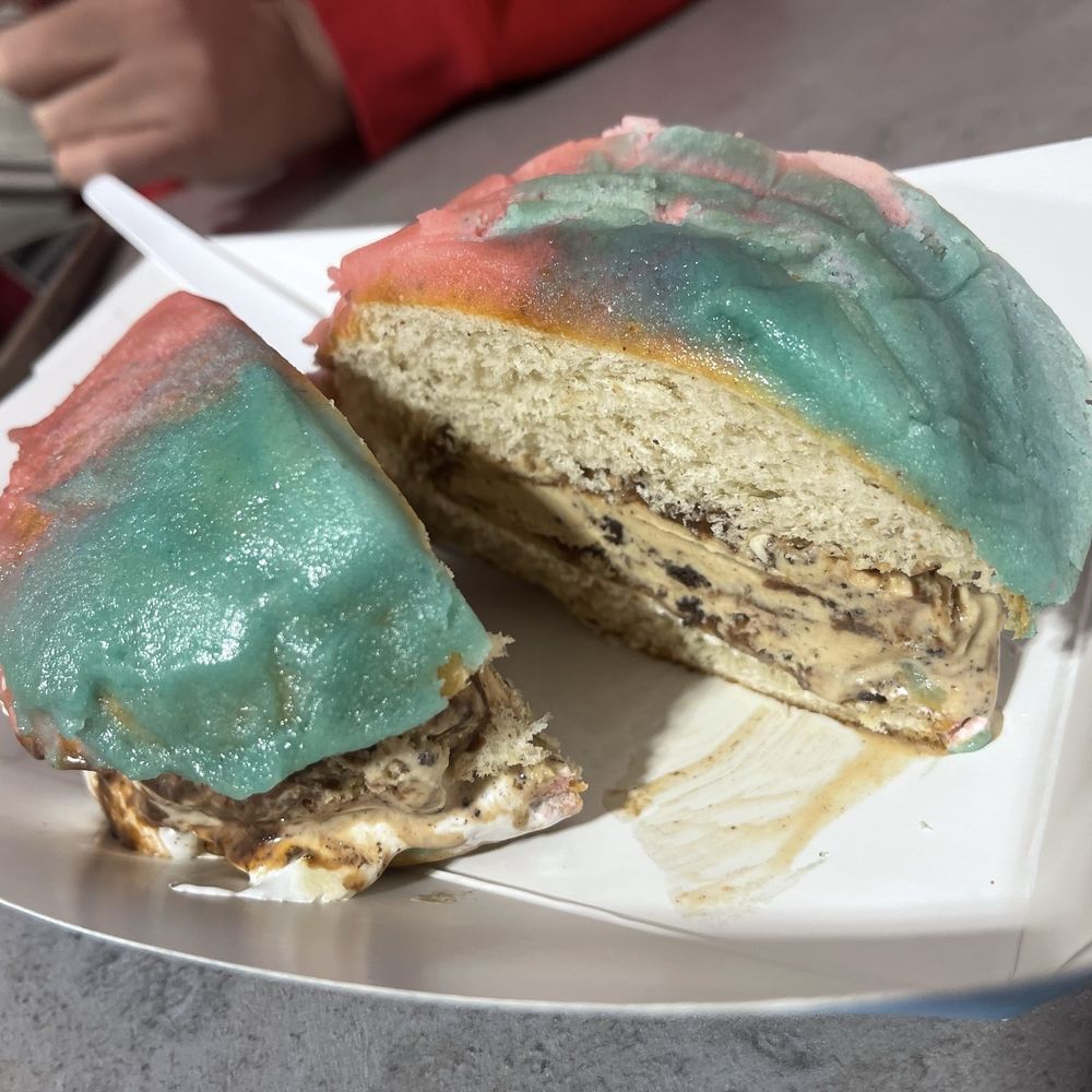 Scoops Ice Cream Parlor - Concha ice cream sandwich - Ice Cream & Frozen Yogurt Near Me - Monterey, California Scoops Ice Cream Parlor - Concha ice cream sandwich - Ice Cream & Frozen Yogurt Near Me - Monterey, California