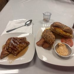 Main Street Boutique & Bistro - French toast and breakfast bagel