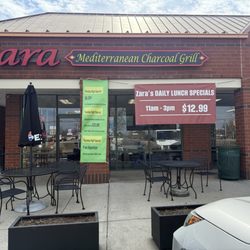 Zara Mediterranean Charcoal Grill - Signage