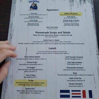 Johnson Creek Tavern - Lunch menu - Seafood Near Me - Harbor Island, South Carolina